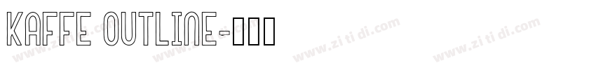 Kaffe Outline字体转换 Kaffe Outline字体转换
